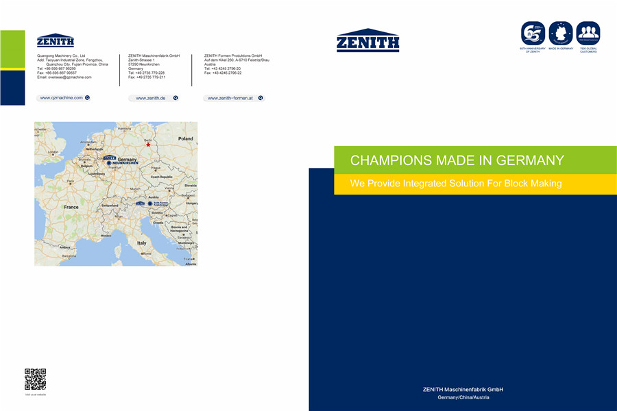 Produktkatalog der Zenith-Serie