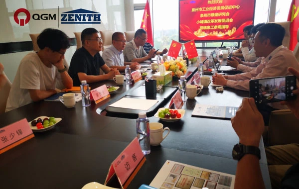 Die Delegation des Quanzhou Industrial Economic Development Promotion Center besuchte Quangong Machinery Co., Ltd
