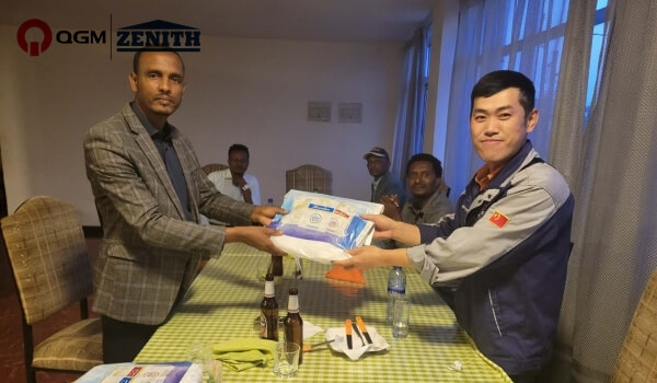 Neue Produktionslinie für QGM QT6-Blockherstellungsmaschinen in Nekemte für den Wiederaufbau nach dem Krieg fertiggestellt.