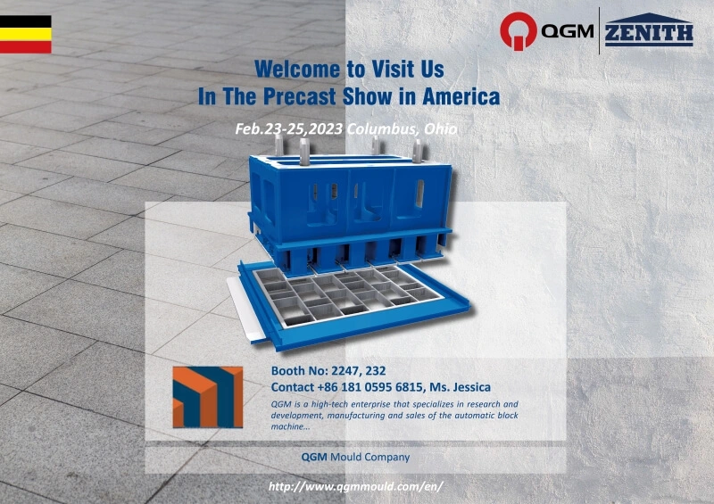 QGM ZENITH wird auf der Precast Show 2023 zu sehen sein
