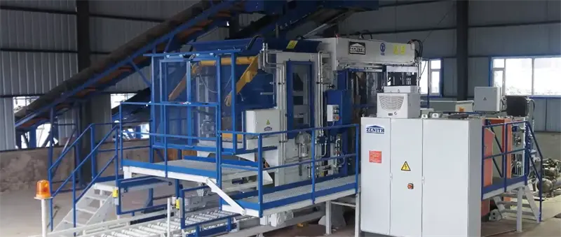 In Afrika wurde ein vollautomatisches Projekt zur Herstellung von Verbundsteinen aus mehrschichtigem Beton gestartet.