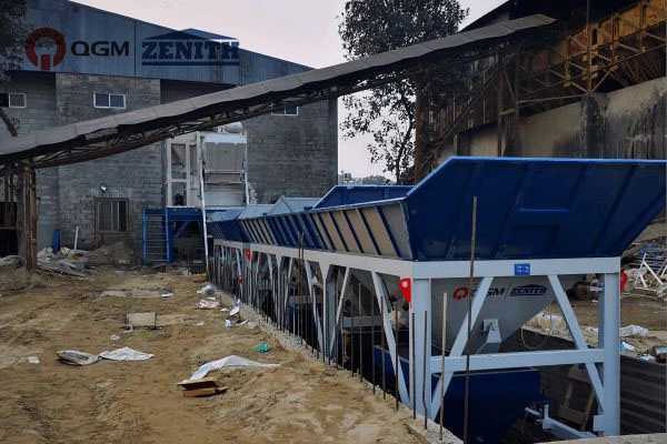 Automatische Produktionslinie ZN900C mit Regal- und Offline-Cubing-System in Bangladesch